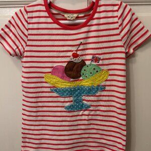 Mini Boden applique tee 5-6Y